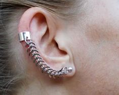 Ear Cuff Silver, Wrap Earrings, Ear Climbers, Dope Jewelry, Funky Jewelry, Silver Butterfly, Ear Cuffs, Fantasy Jewelry