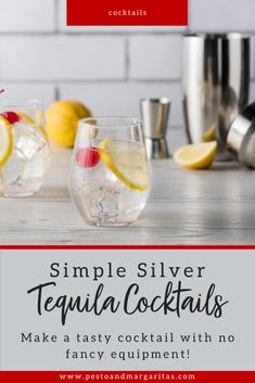 the recipe for simple silver tequila cocktails