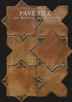 the cover of pavettele by la maison de tunise is shown in brown and