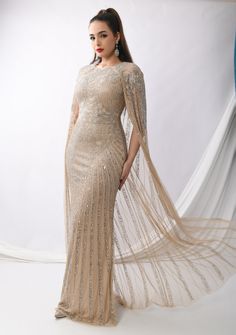 woman dress  handmade  long zipper long sleeve Gold Long-sleeve Evening Dress For Gala, Elegant Gold Long Sleeve Kaftan, Luxury Metallic Long Sleeve Dress, Luxury Rhinestone Floor-length Evening Dress, Gold Embellished Long Sleeve Abaya, Cape Wedding, Cape Wedding Dress, Woman Dress, Dress Handmade