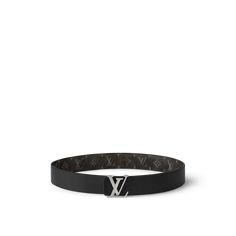 LOUIS VUITTON® - Lv Initiales 40mm Reversible Belt - Black Louis Belt, Winter 2024 Fashion, Louis Vuitton Gifts, Micro Bags, Luxury Belts, Trunk Bag, Reversible Belt, Silver Logo, Buckle Shoes