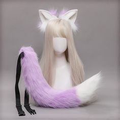 Type:Animal Ears; Material:Plush; Hair Type:Normal; Usage Condition:Others; Handle:Others; Wearing Method:Others; Features:Party,Decorative,Easy dressing,Creative,Halloween,Lovely; Listing Date:08/29/2023; Base Categories:Headdresses Fox Ears And Tail, Cat Ears And Tail, Ears And Tail, Fox Ears, Cheap Hair Products, Cat Tail, Purple Cat, Kawaii Plush, Ear Hair