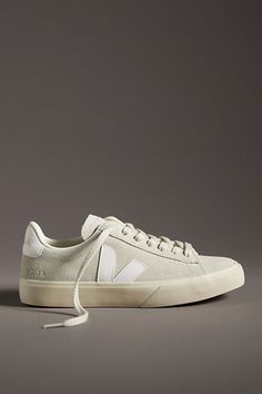 Veja Campo Leather Sneakers Beige Suede Sneakers For Everyday Wear, Everyday Beige Sneakers, Beige Sneakers With Vulcanized Sole For Everyday, White Sole Rubber Sneakers For Everyday Use, Sneakers With White Rubber Sole For Everyday Use, Everyday Sneakers With White Rubber Sole, White Leather Sneakers For Everyday Use, White Sporty Sneakers For Everyday Use, Everyday Canvas Sneakers With Speckled Midsole