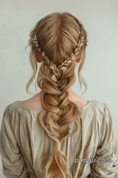 fishtail-braid-59 Priest Book, Book Aestethic, Aesthetic Royal, Royal Hairstyles, Haircut Ideas For Men, Easy Bun, Easy Bun Hairstyles, Fantasy Hair, Front Hair Styles