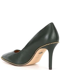 Studded Leather, Dillard's, Leather Pumps, Clothing Accessories, Pumps, Leather