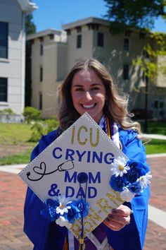 ICU nurse graduation cap Picu Nurse Graduation Cap, Pediatric Nurse Graduation Cap, Graduation Cap Designs Nursing, Nursing Graduation Cap, Nursing School Graduation Pictures