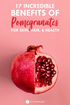 Pomegranate For Skin, Pomegranate Benefits, Healthiest Fruits, Healing Salve, Fruit Health Benefits, Matcha Benefits, Lemon Benefits, Coconut Health Benefits, Turmeric Tea