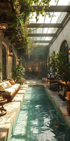 Mediterranean Backyard Ideas, Bloxburg Backyard, In House Garden, Aztec House, Luxurious Pool, Beautiful Landscaping