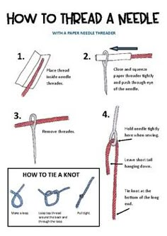 instructions for how to thread a needle