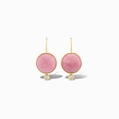 Inspired by our statement Dropping Circles earrings, we designed the Tini Mini Drops to be worn with all your everyday looks. Each semi-precious gemstone sits next to a small cubic zirconia cabochon for a subtle pop of sparkle. Add them to any outfit for colorful fun! Details Lightweight drop earrings Made of genuine pink petalite and cubic zirconia stone Skillfully crafted in 14k gold plated recycled brass Nickel free and hypoallergenic Dimensions: 5/8" Wide x 1 1/8" Long Please note that due t Cocktail Outfit, Earrings Hoop, Earrings Drop, Earrings Statement, Circle Earrings, Designer Earrings, Semi Precious Gemstones, Earrings For Women, Everyday Look