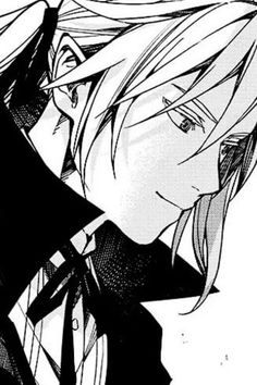 an anime character with blonde hair and black clothes, looking to the side while holding his head