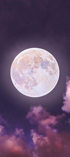 an image of a full moon in the sky