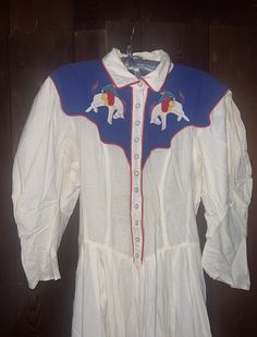 Vintage Karen Alexander floor length Cowgirl dress | Fits like a S/M Pre loved but great condition. Cowgirl Dress, Karen Alexander, Cowgirl Vintage, Cowgirl Dresses, Vintage Cowgirl, Cow Girl, Costumes For Women, Dress Clothes For Women, Floor Length