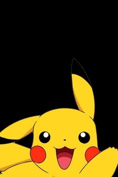 the pikachu pokemon wallpaper has been changed to look like it is smiling