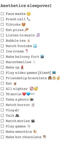 a list with many different emoticions on it