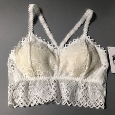 It's All In The Details. This Is The Sweetest Delicate White Lace Bralette We Have Ever Seen. White Lace Bralette, White Bralette, Lace Bralette, The Details, White Lace, Women's Intimates, Bralette, Color White, Bra