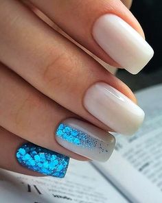 Argentina Nails Art, Vacation Nails 2023, Aqua Nails Design Ideas, Argentina Nails, Unghie Sfumate, Dipped Nails, Chic Nails, Fancy Nails, Dope Nails