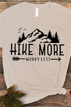 Hi Hike Buffs, looking for a new hiking shirt? 
This might be your next favorite, read more for more colors and size. Hiking Shirts Sayings, Take A Hike Shirt, Hiking Tshirt Design Ideas, Hiking T Shirt Design, Hiking Shirt Design, Adventure Time Shirt, Hiking Shirts Women, Camp Shirt Designs, Motivation Shirt