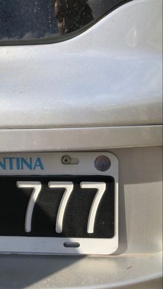 the license plate on this car has been changed to read'777, and is now in service