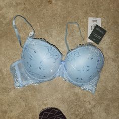 Size: 38b Color: Blue Brand: Parisian Nwt Push Up Elegant Blue Seamless Bra, Elegant Light Blue Padded Bra, Elegant Light Blue Bra With Padded Cups, Elegant Blue Bra For Spring, Elegant Blue Spring Bra, Blue Padded Bra For Spring, Spring Light Blue Bra With Padded Cups, Light Blue Push-up Bra, Spring Light Blue Padded Bra