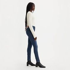 311 Shaping Skinny Women's Jeans - Dark Wash | Levi's® US Tight Jeans For Fall, Slim Stretch Jeggings For Fall, Stretch Slim Jeggings For Fall, Fall Slim Stretch Jeggings, Tight Full-length Jeans For Fall, Slim Fit Jeggings For Fall, Slim Fitted Jeggings For Fall, Levi's Dark Wash Bottoms For Fall, Mid-rise Tight Jeans For Fall