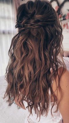 43 Gorgeous Half Up Half Down Hairstyles Rustic Wedding Theme, A Hairstyle, Beautiful Hairstyles, Boho Hairstyles