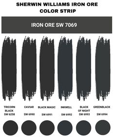 the different shades of black paint are shown in this graphic style, and it is also available