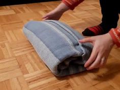 Folding Throw Blanket, Best Way To Fold Blankets For Storage, How To Fold A Bedspread, Roll Blankets To Save Space, Fold Big Blankets, Folding Receiving Blankets, Folding Blankets To Save Space Closet, How To Fold Shawls To Save Space, Blanket Folding Hacks Videos