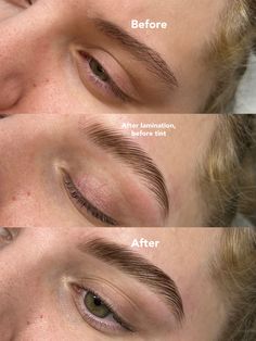 Brow Wax And Tint Before And After, Laminated And Tinted Brows, Natural Laminated Brows, Hybrid Brows, Brow Wax And Tint, Brow Dye, Laminated Brows, Eyelash Extensions Classic