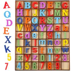 PRICES MAY VARY. Abundant quantity to use and replace: you will receive 104 pieces of capital letter (26 kinds of letters, each has 4 pieces), 104 pieces of lower case letter(26 kinds of letters, each has 4 pieces), and 40 pieces of numbers from 0 to 9 (10 numbers, each has 4 pieces), 248 pieces of in total, which are contained with a storage case, sufficient to meet your different use and replacement needs, and you can also share these wood letters with your friends and family members Proper si Letters For Wall Decor, Wood Alphabet, Wooden Alphabet Letters, Wood 3d, Wooden Numbers, Wooden Alphabet, Rustic Storage, Storage Tray, Lower Case