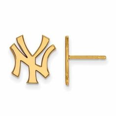 DESCRIPTION Features Description - SS w/GP MLB New York Yankees Small NY Alternate Post Earrings SKU - GP050YAN Metal - Gold-Plated over Sterling Silver Dimensions - W= 12 mm H= 11 mm Grams - 1.52 Manufacturer - LogoArt Note - The height of the pendant is from the bottom to the top of the bale. PAYMENT We accept the following forms of payments: - PAYPAL SHIPPING US Shipping We offer the following shipping services when shipping to destinations within the United States: - USPS First Class Mail - USPS Priority Mail - USPS Priority Mail Express - UPS 2nd day International Shipping We offer the following shipping services when shipping to international destinations: - USPS First Class Mail International - USPS Priority Mail International - USPS Priority Mail Express International - UPS 2nd day Gifts For Sports Fans, Ny Yankees, Yellow Earrings, Jewelry Lookbook, Small Earrings Studs, Fine Jewellery Earrings, Major League Baseball, Major League, New York Yankees