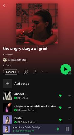 an iphone screen with the message'the angry stage of griff '