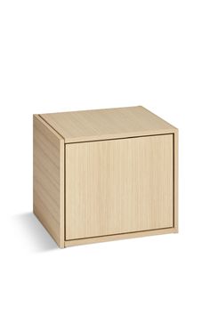 an empty wooden box on a white background