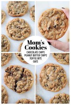 mom's cookies chocolate chip peanut butter chips toffe bits