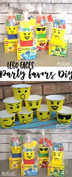 lego faces party favors are great for any child's birthday or other special occasion