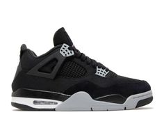 Jordan 4 Black, Jordan 4’s, Jordan Retro 4, Jordan Model, All Black Shoes, Jordan 4s, Black Jordans, Flight Club, Retro 4