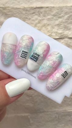 Tape Nail Art, Beauty Hacks Nails, Art Deco Nails, Nail Techniques, Square Nail Designs, Gel Nails Diy, Nail Polish Trends, Nail Art Designs Videos, Pearl Nails