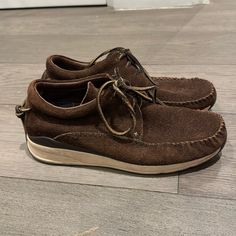 Visvim Fbt Shoes (Brown, Us 10), Men’s, Barely Worn In Great Condition. Visvim Shoes, Visvim Fbt, Rugged Brown Slip-on Loafers, Shoes Brown, Chukka Boots, Men's Shoes, Size 10, Man Shop, Boots