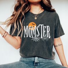 Womens Halloween Shirts Vinyl, Halloween Mom Shirts, Trendy Halloween Graphic T-shirt, Trendy Halloween Short Sleeve T-shirt, Halloween Graphic Tee T-shirt, Trendy Halloween Crew Neck T-shirt, Halloween Graphic Print Relaxed Fit T-shirt, Halloween Graphic Tee Shirt, Halloween Graphic Print Tee Shirt