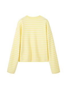 Details: Fresh creamy yellow and white against each other cashmere sweater Classic striped elements Loose oversize fit Materials & Care: Cashmere 100% Non-washable, gentle dry cleaning Do not bleach Size & Fit: Model is 5'7", Bust 32, Waist 24, Hips 35, wearing a size S Item #: LN1KT05 Yellow Stripes, Cashmere Sweater, Stripe Sweater, Cashmere Sweaters, Oversized Fits, Yellow White, Sweat Shirt, Knitwear, Cashmere