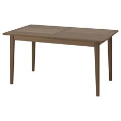 the table is made from wood and has two square sections on each side, with one section