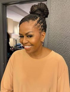 Virgin Hair Twist Styles, Hair Twist Styles Black Women, Professional Braids, Michelle Obama Hairstyles, Big Cornrow Braids, Natural Hair Styles For Black, Micro Braids Styles, Crochet Hair Styles Freetress, Braids Inspiration