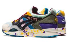 1201A763-960 Asics Multicolor Sneakers, Asics Sneakers With Rubber Sole For Spring, Spring Asics Sneakers With Rubber Sole, Asics Multicolor Sneakers For Sports, Asics Multicolor Lace-up Sneakers, Asics Multicolor Low-top Sneakers, Casual Multicolor Asics Running Shoes, Sneakers Drawing, Gel Lyte Iii