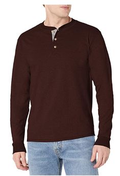 Men's Long Sleeve Beefy Henley Shirt: _henley outfit _henley _henley top _henley shirt outfit _henley shirt men _mens henley shirt _henley shirt men outfit _men henley shirt _heather shirt _shirt _men outfit _mens t _man fashion _outfit man _funny shirts for men _gentleman style _shirts for men funny _tucking shirts _funny shirts men _shirts for men _mens fashion shirts _men shirt outfit _t shirt for men _mens vinyl shirts for men _men t shirt _mens tee shirts _mens shirts _how to wear men shirt Casual Long Sleeve Shirts, Mens Tee Shirts, Men Shirt Style