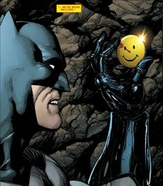 the batman and his smile face are shown in this comic book, which is about to be