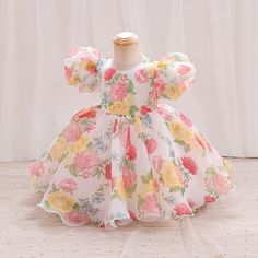 Elegant Frocks, Floral Princess Dress, Toddler Formal Dresses, Dresses For Children, Crinoline Skirt, Cotton Frocks, Christmas Dresses, Afghan Clothes