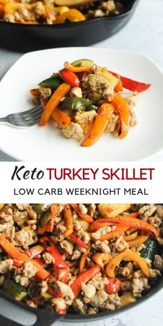 keto turkey skillet with low carb weight meal