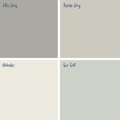 four different shades of gray paint