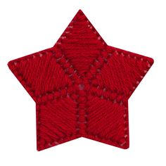 a red star is shown on a white background