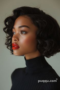 American Hairstyles, Hot Hair Styles, Afro Hairstyles, Hair Dos, Black Women Hairstyles, Dark Hair, Bob Hairstyles, Hair Looks, Hair Goals